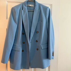 Zara Light Blue Blazer